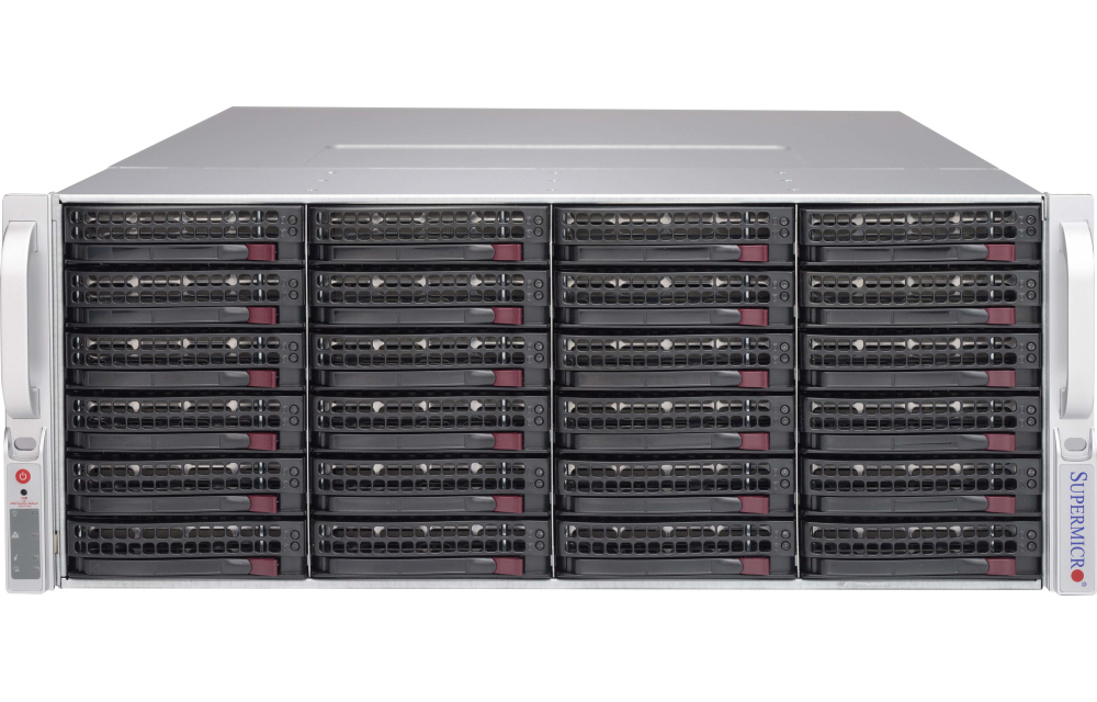Supermicro CSE-847E1C-R1K23JBOD disk array Rack (4U) Black