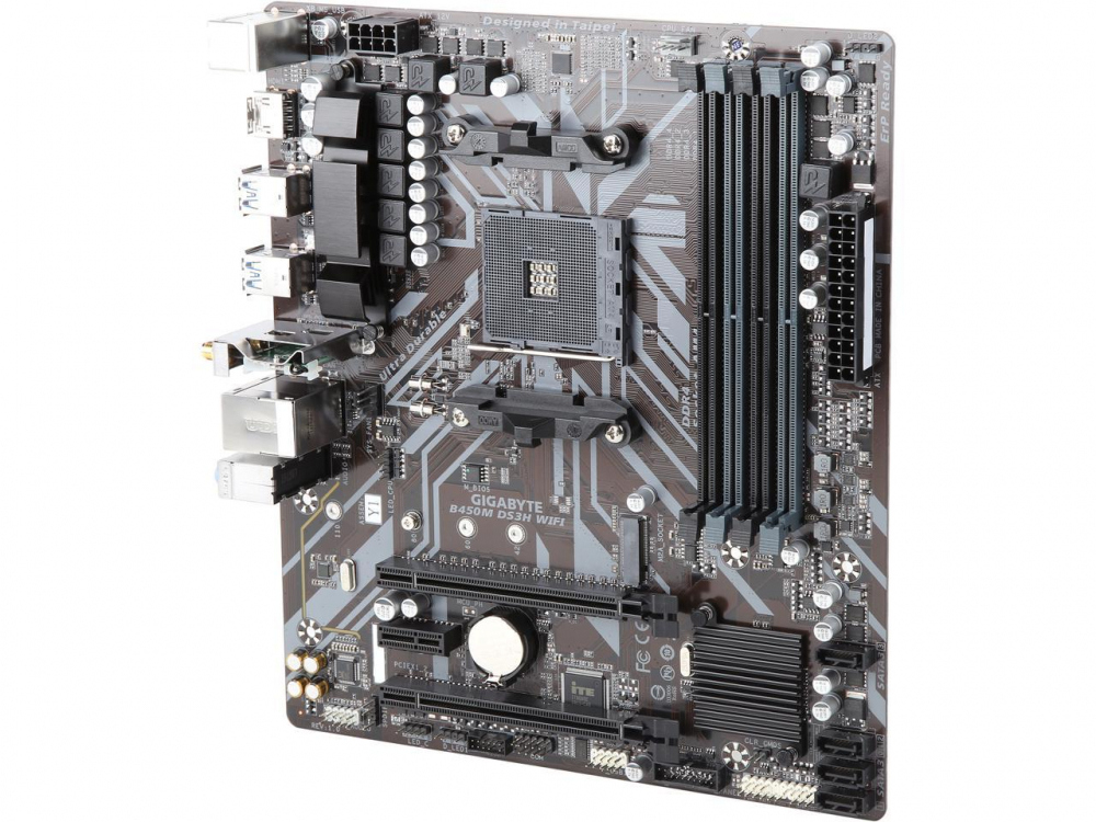 ASRock B450M/AC R2.0 AM4 Micro ATX AMD Motherboard 