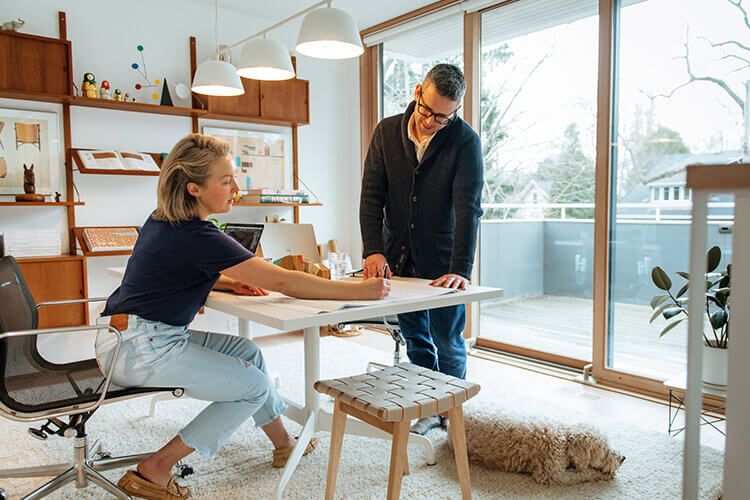 Where is the best placement for your home office desk?